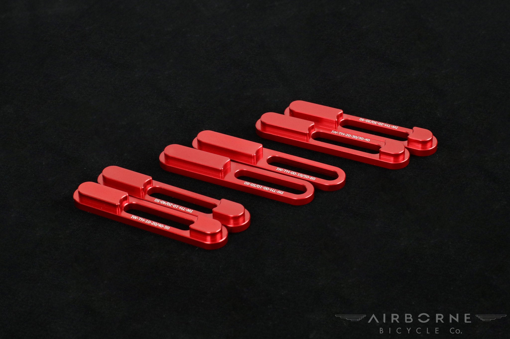 Ti-Hawk // 6061 Aluminum RideDNA Axle Index Spacers (Set) Red Anodized